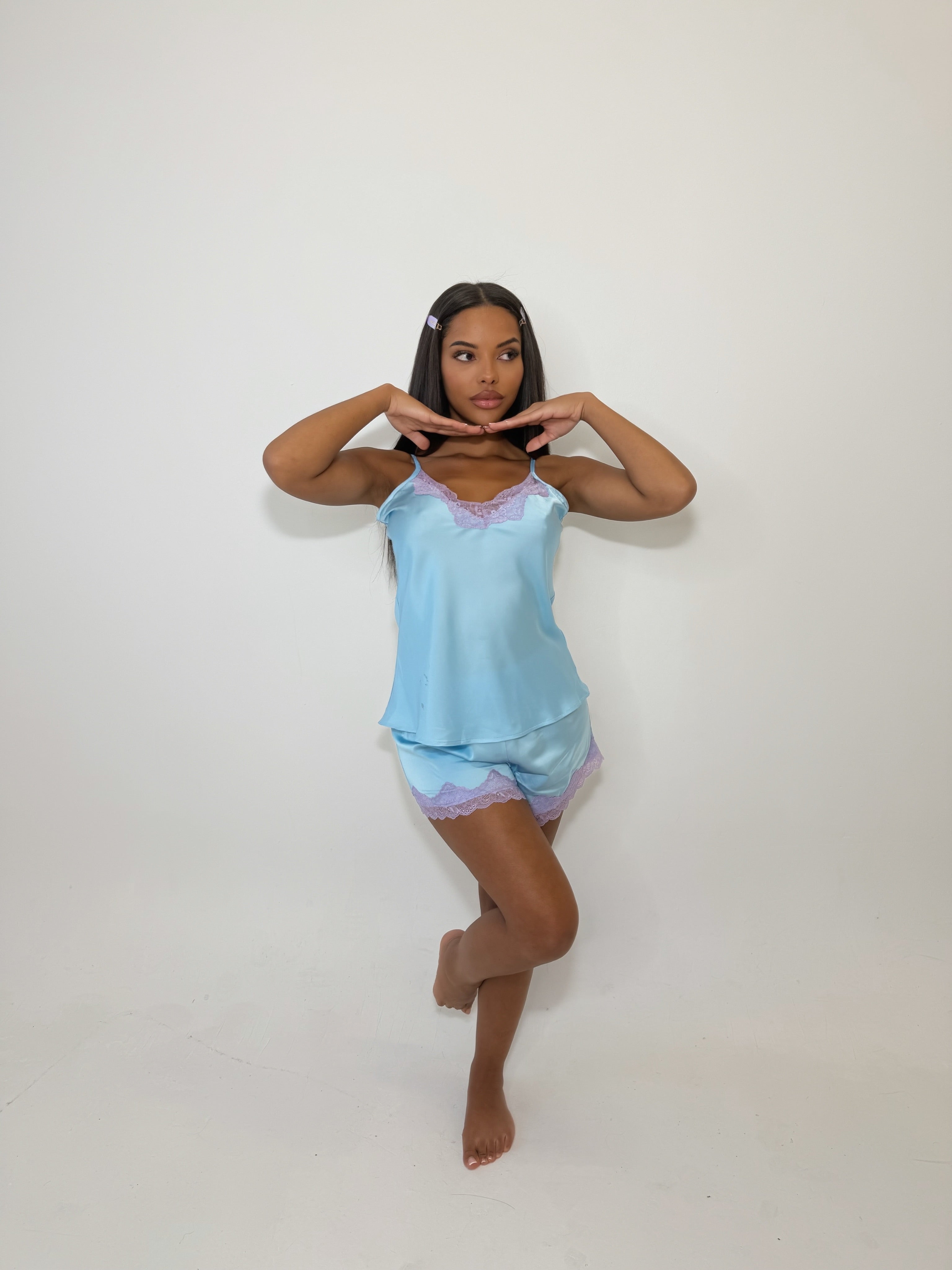 Bluebell Satin Two Piece