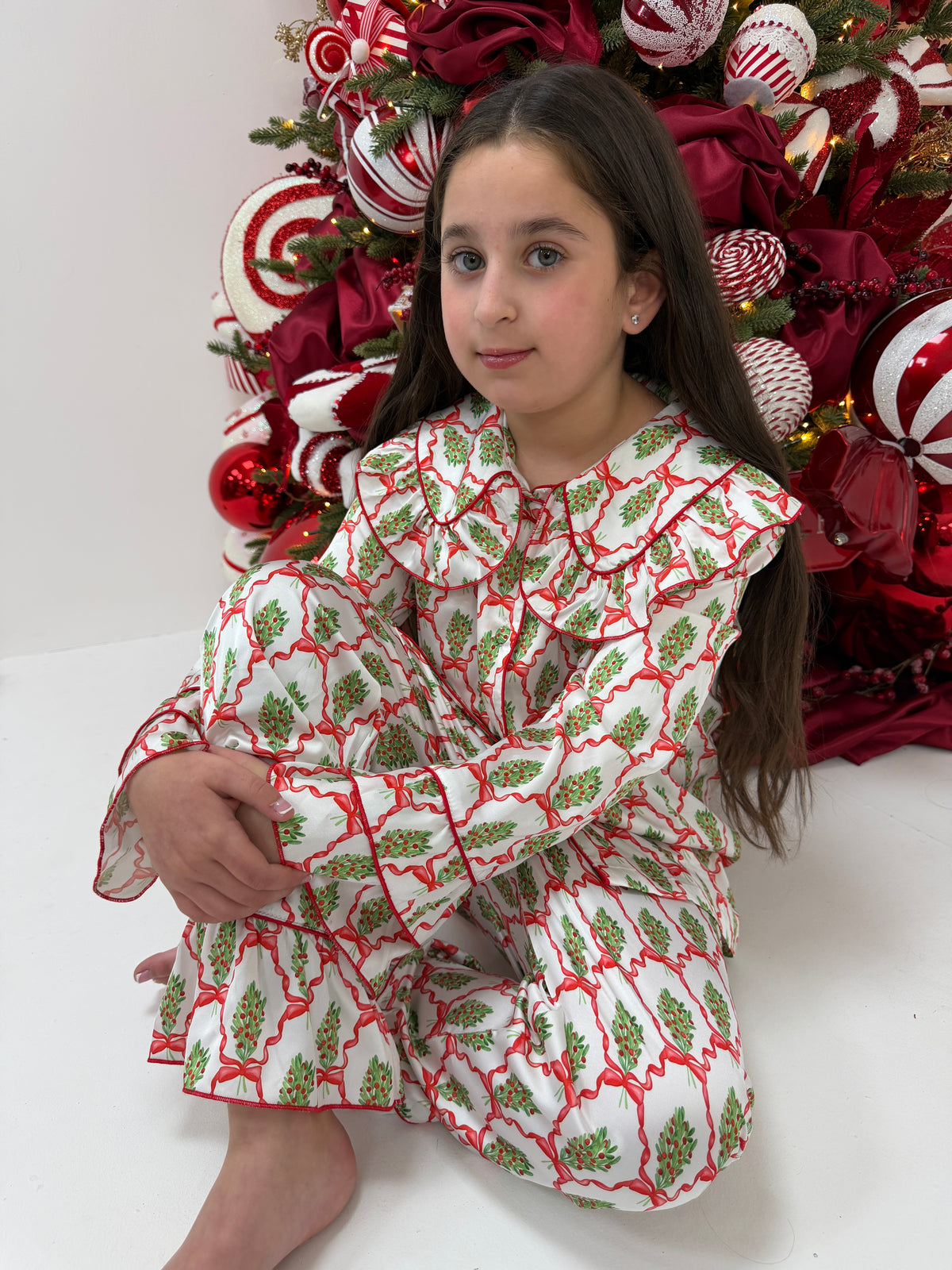 Mistletoe Muse Girls Pant Pyjama Set