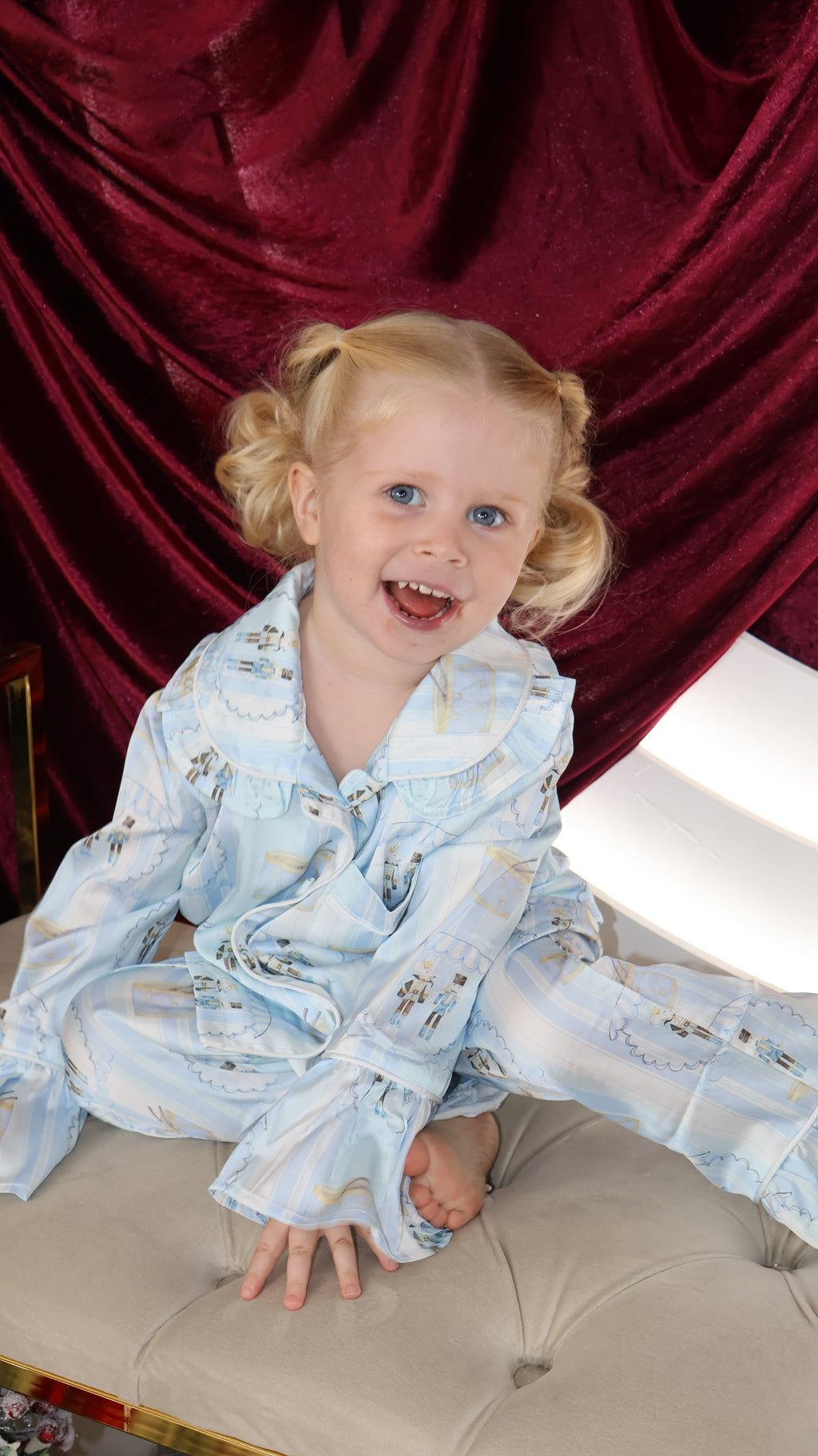 Tout Tambour Girls Ruffle Pyjamas