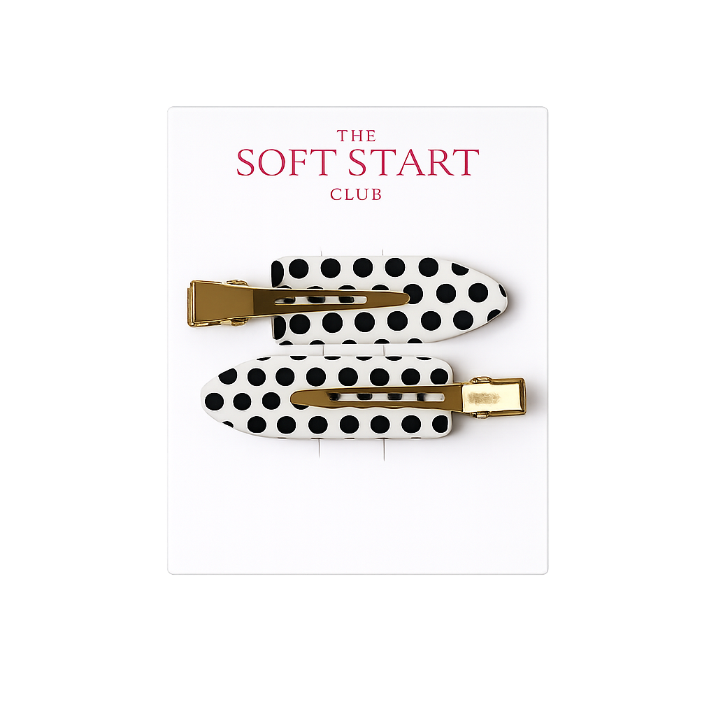 Polka Dot Hair Clips
